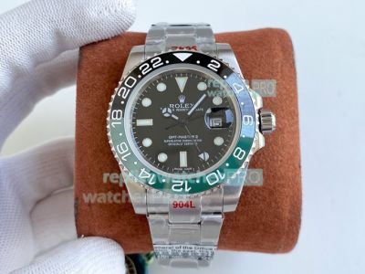 Swiss Rolex TBlack Revenge Replica GMT Master II Black Dial Black Green Bezel